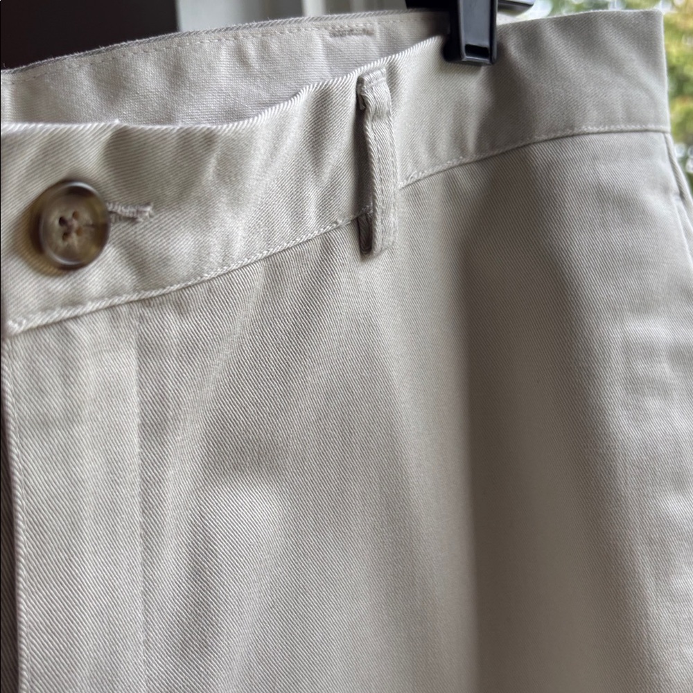 LL Bean Natural Fit 100% cotton flat front khakis in size 36, inseam 32 - Picture 9 of 15